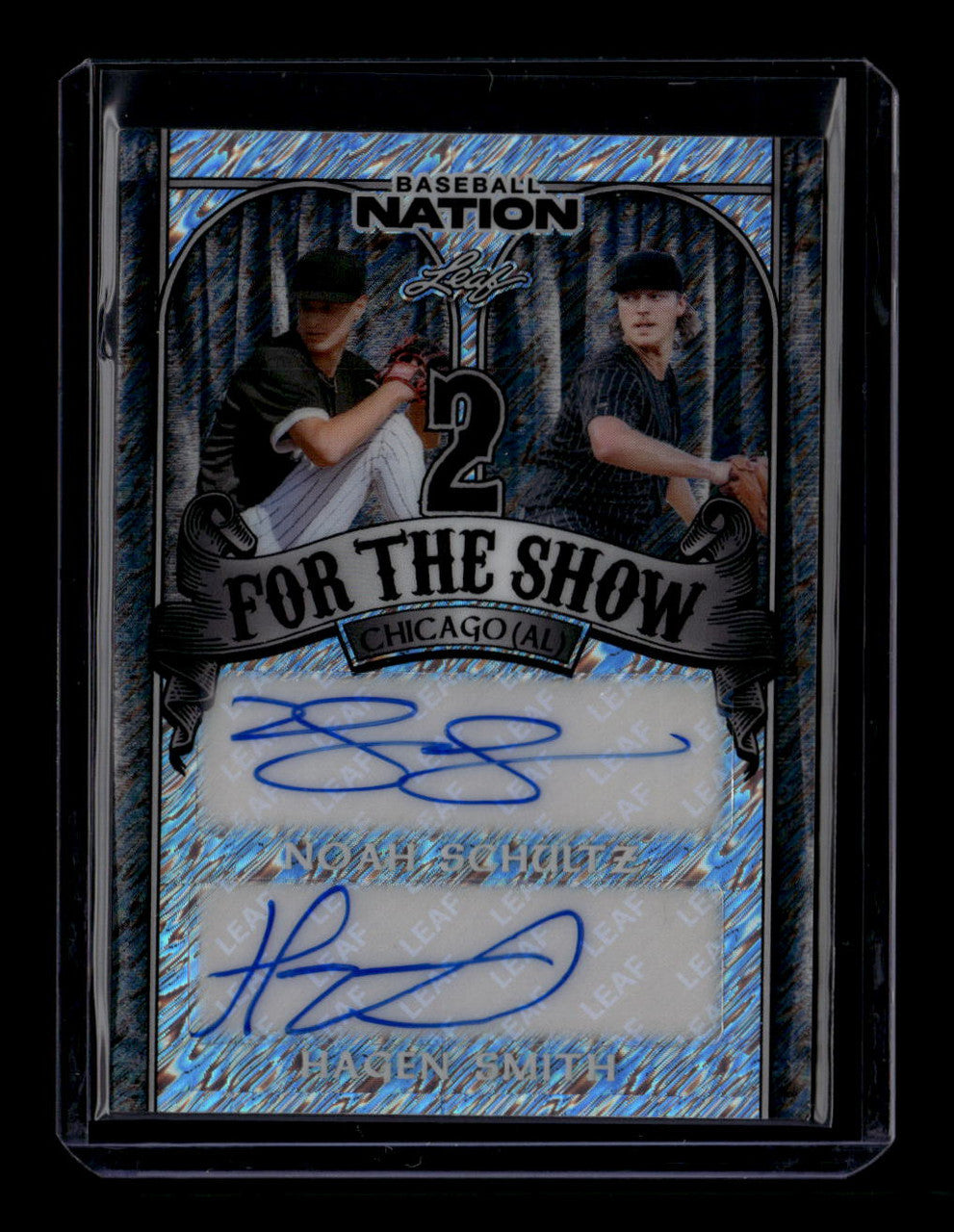 2025 Leaf Nation for the Show Shimmer Noah Schultz Hagen Smith RC Dual Auto 8/10