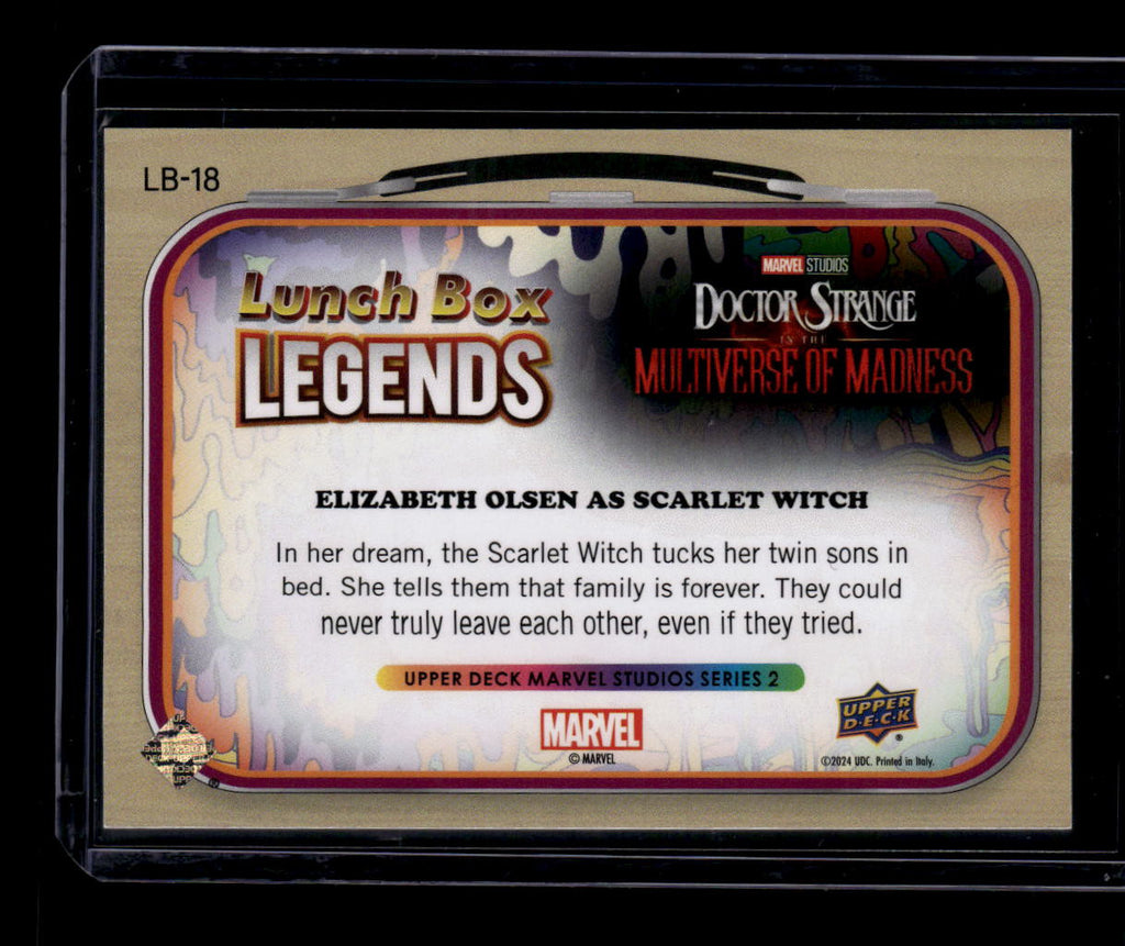 2024 UD Marvel Studios Lunchbox Legends Gold Elizabeth Olsen Scarlet Witch 15/50