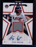 SOLD 184404 2025 USA Stars and Stripes Signature Materials Grady Emerson Rookie Jersey Auto