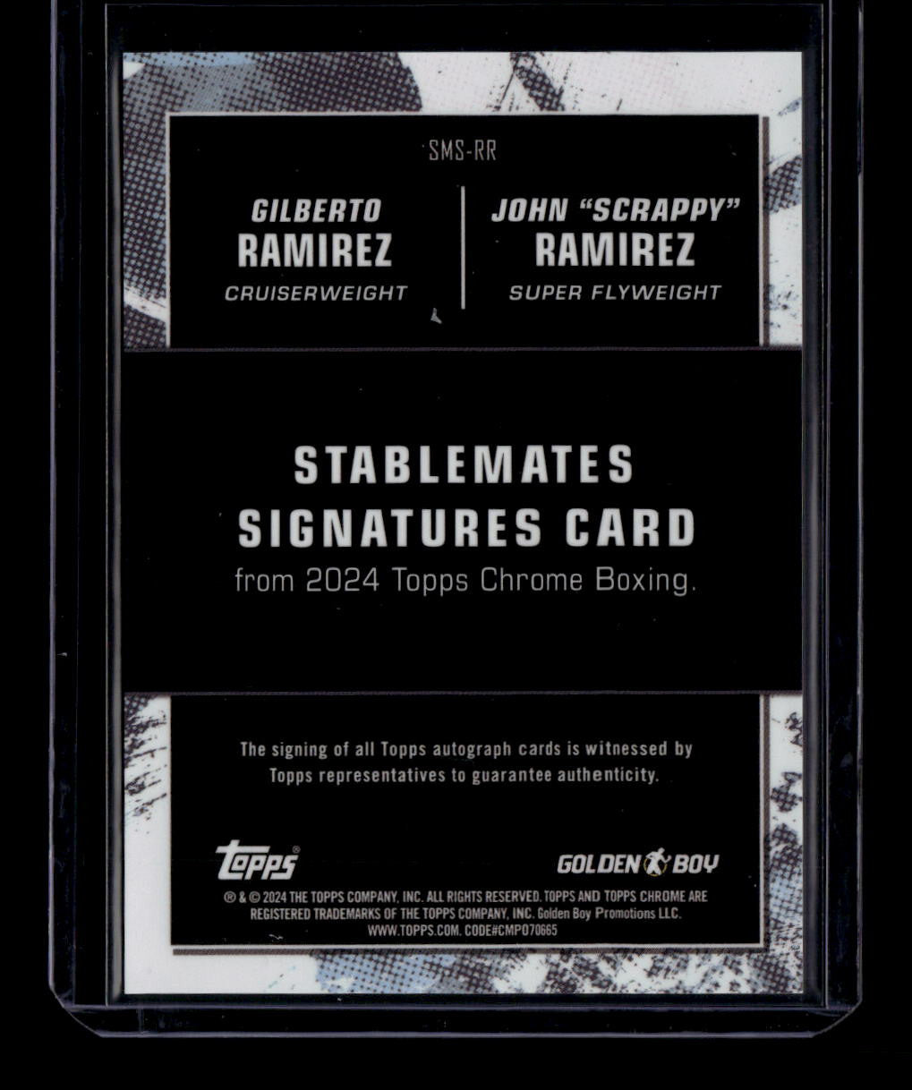 2024 Topps Chrome Stablemates SMSRR Gilberto John Scrappy Ramirez Dual Auto /75
