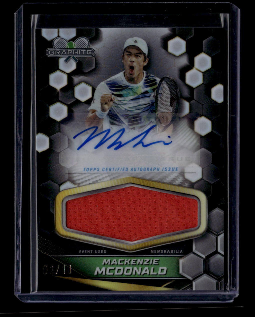 2024 Topps Graphite Signature White Refractor Mackenzie McDonald Relic Auto 2/10