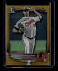 SOLD 184427 2025 Bowman Chrome Draft Gold Refractor bdc186 Joseph Dzierwa Rookie 29/50