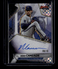 SOLD 184445 2025 Bowman's Best Autographs Black X-Fractor Noah Cameron Rookie Auto 8/10