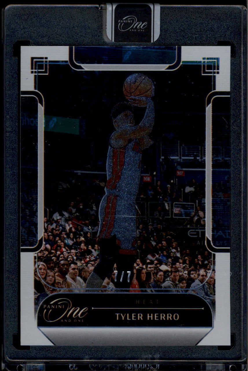 2023-24 Panini One and One FOTL White 19 Tyler Herro 7/7