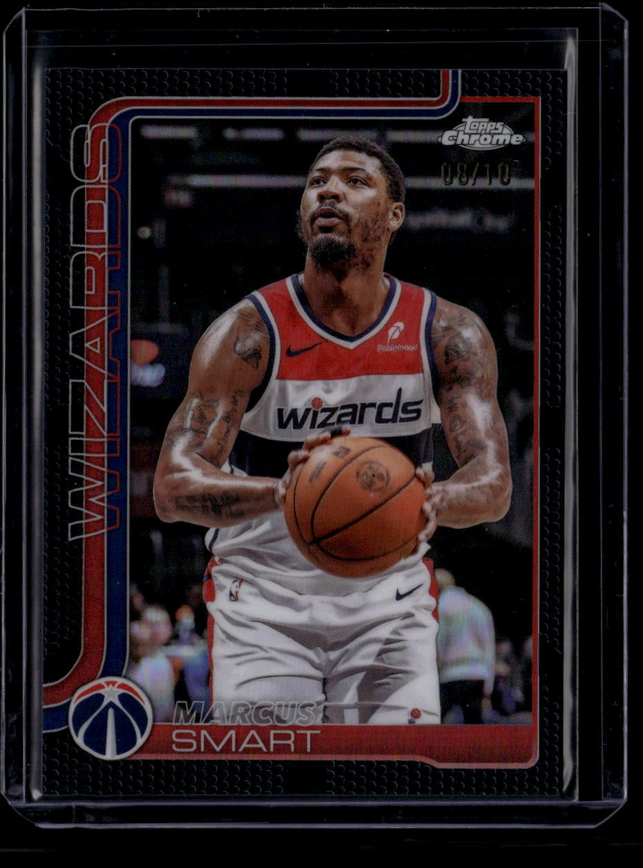 2025-26 Topps Chrome Black Basketball Refractor 224 Marcus Smart 8/10