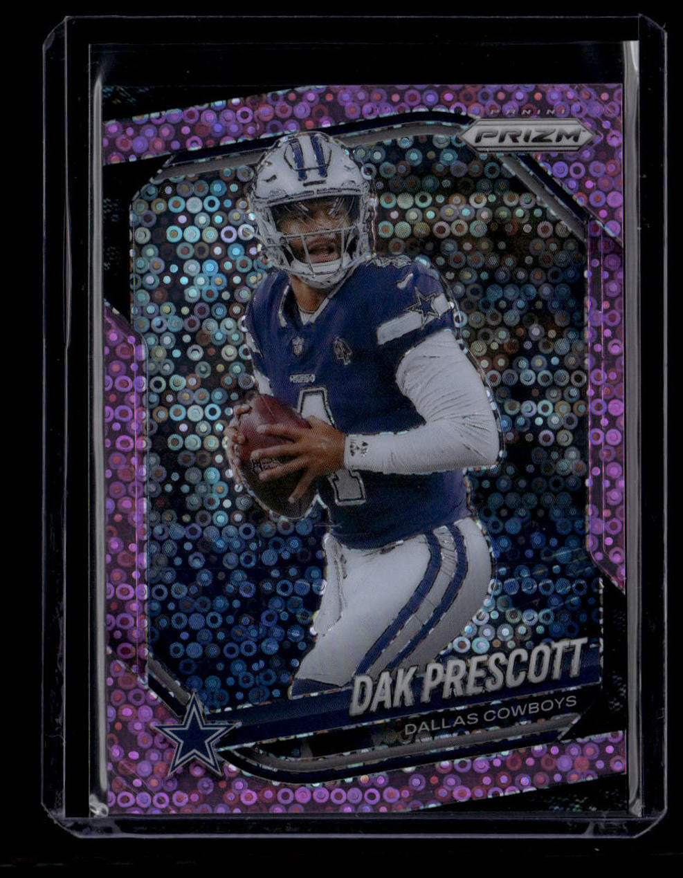 2025 Panini Prizm Prizms No Huddle Pink Refractor 57 Dak Prescott 6/25