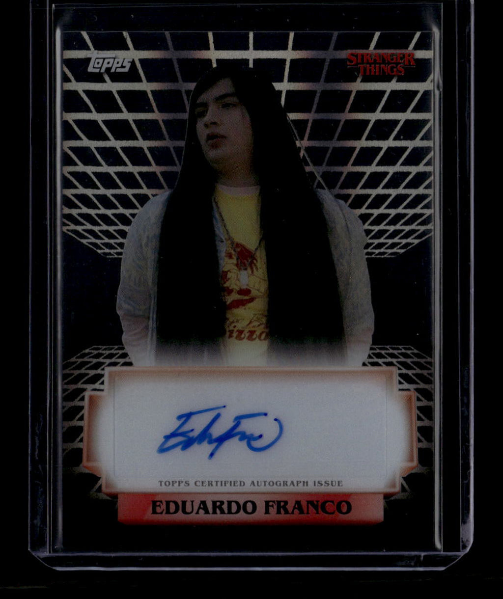 2025 Topps Stranger Things High Tek Autographs AEF Eduardo Franco Auto