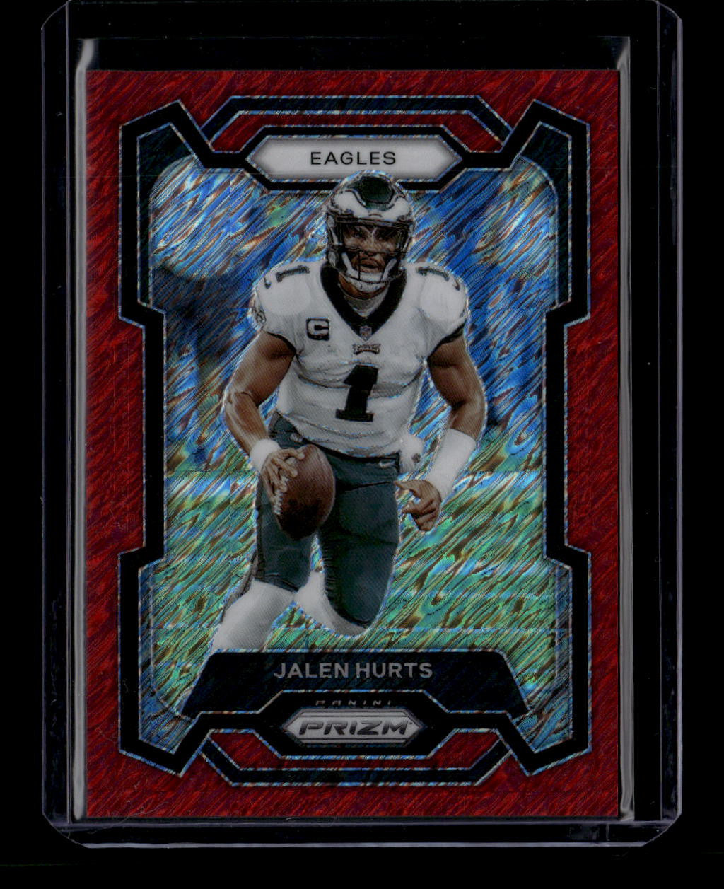2023 Panini Prizm Prizms Red Shimmer Refractor 244 Jalen Hurts 32/35
