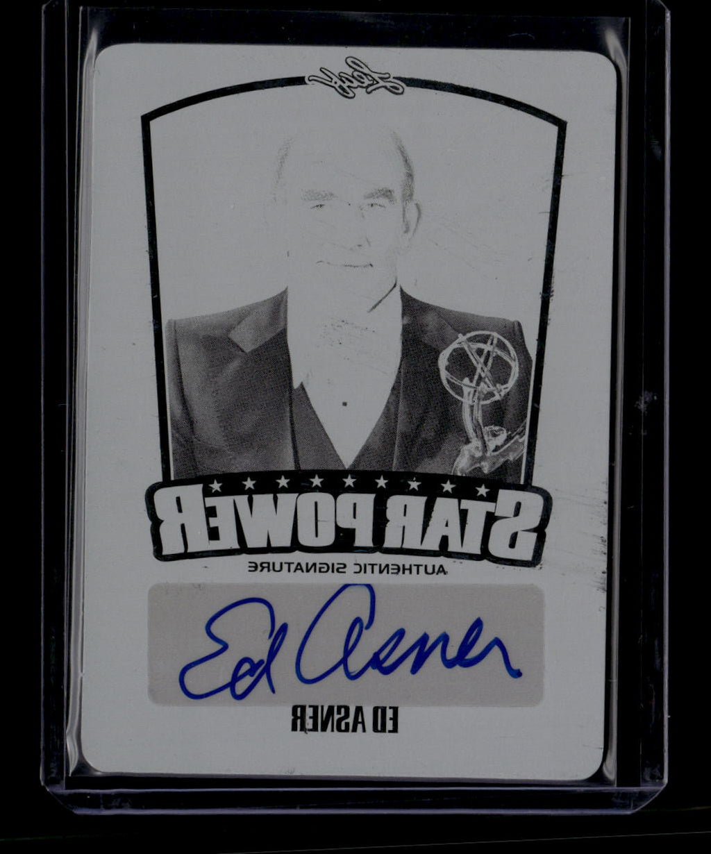 2015 Leaf Pop Century Star Power Metal Printing Plate spea1 Ed Asner Auto 1/1