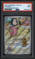 2024 Pokemon Twilight Masquerade 187 Chansey IR Illustration Rare PSA 9 MINT