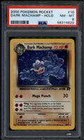 SOLD 184969 2000 Pokemon Team Rocket Unlimited 10 Dark Machamp HOLO R PSA 8 NM-MT