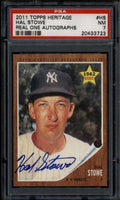 2011 Topps Heritage Real One Autographs HS Hal Stowe Auto PSA 7 NM