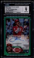 2023 Topps Chrome Update Autograph Green Refractor Jonathan India Auto /99 CGC 9