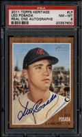 2011 Topps Heritage Real One Autographs LP Leo Posada Auto PSA 8 NM-MT