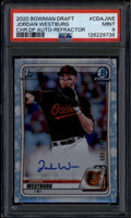SOLD 185011 2020 Bowman Chrome Autographs Refractor Jordan Westburg RC Auto 93/499 PSA 9
