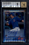 SOLD 185018 2015 Topps Chrome Rookie Autographs ARKB Kris Bryant Rookie Auto BGS 9 MINT 10