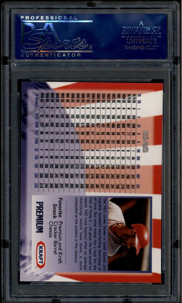2000 Nabisco All Stars 11 Ozzie Smith PSA/DNA Certified Authentic Auto