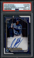 SOLD 185044 2024 Bowman Chrome Prospect Autographs Ramon Ramirez Rookie RC Auto PSA 10