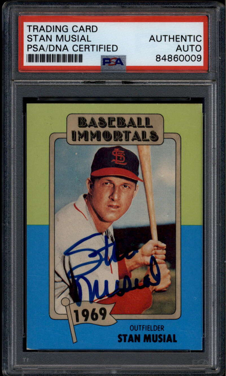 SOLD 185047 1980-87 SSPC HOF 114 Stan Musial PSA/DNA Certified Authentic Autograph Auto