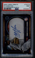 SOLD 185067 2020 Topps Tribute Autographs Purple TACCS CC Sabathia Auto 13/50 PSA 9 MINT