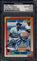 1990 Topps 414 Frank Thomas Rookie RC PSA/DNA Certified Authentic Autograph Auto