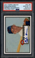 2011 Topps Lineage Autographs BB Bob Borkowski Auto PSA 10 GEM MT PSA/DNA 10