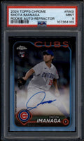 2024 Topps Chrome Rookie Autographs RASI Shota Imanaga Rookie RC Auto PSA 9 MINT