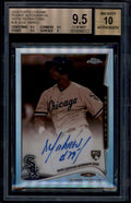 2014 Topps Chrome Autographs Sepia Refractor Jose Abreu RC Auto 26/75 BGS 9.5