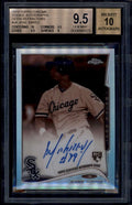 2014 Topps Chrome Autographs Sepia Refractor Jose Abreu RC Auto 50/75 BGS 9.5