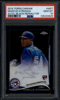 2014 Topps Chrome Silver Ink Black Refractor Marcus Stroman RC Auto 18/25 PSA 10
