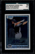 2010 Bowman Chrome Prospects bcp91b Nolan Arenado Rookie RC Auto SGC 96 MINT 9