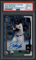 SOLD 185153 2015 Bowman Chrome Draft Autographs Refractor Josh Naylor Rookie RC Auto PSA 10