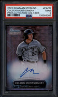 2022 Bowman Sterling Rose Gold Refractor Colson Montgomery RC Auto 6/15 PSA 9