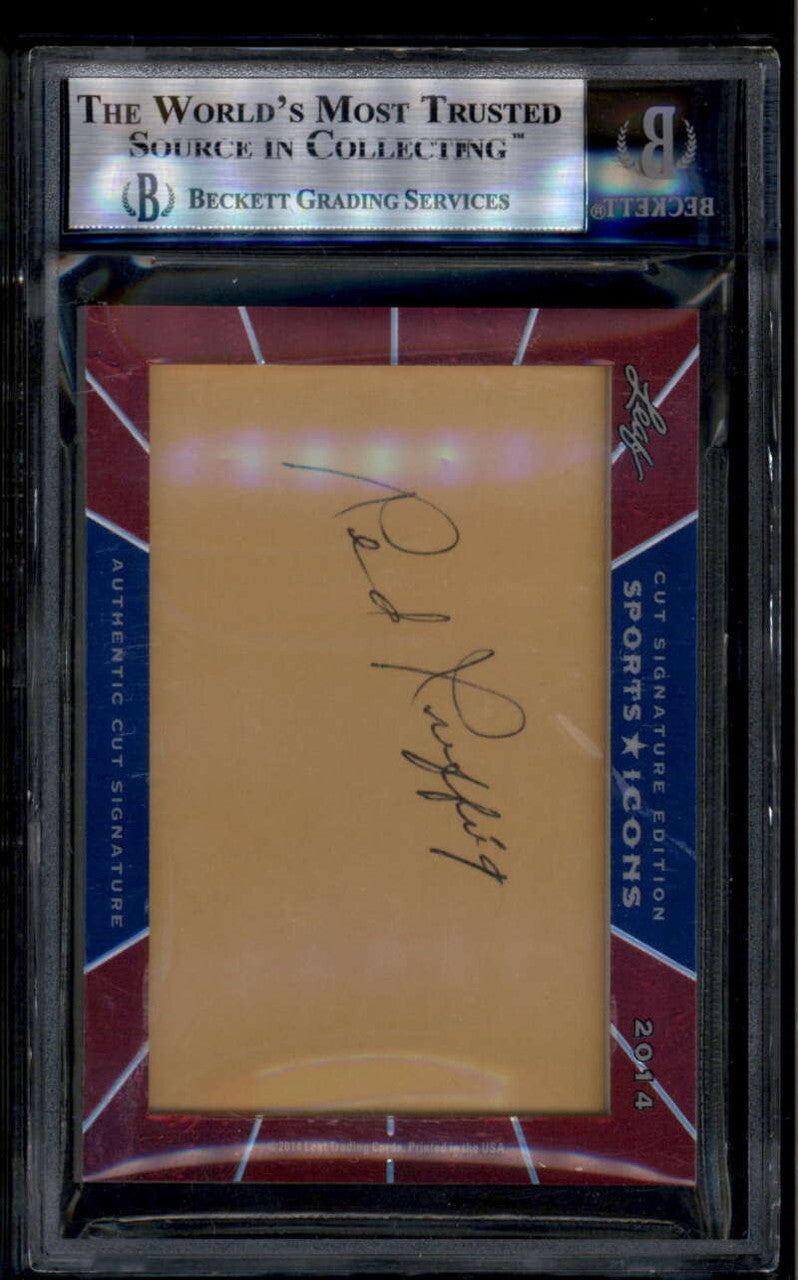 2014 Leaf Sports Icons Hall of Famers Lloyd Waner Red Ruffing Dual Cut Auto 1/5