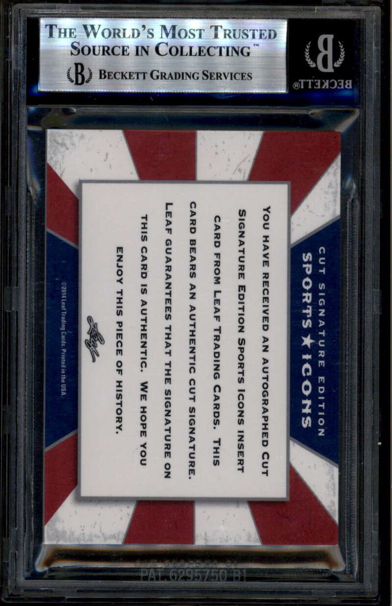 SOLD 185172 2014 Leaf Sports Icons Baseball Hall of Fame Pie Traynor Cut Auto 1/2 DEC. 1972
