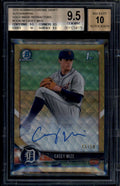 2018 Bowman Chrome Gold Wave Refractor Casey Mize Rookie RC Auto 15/50 BGS 9.5