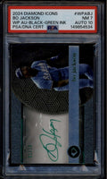 2024 Topps Diamond Icons White PolychromatINK Green Bo Jackson Auto 2/10 PSA 7