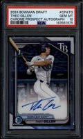 SOLD 185190 2024 Bowman Chrome Draft Autographs CPATG Theo Gillen Rookie RC Auto PSA 10 GEM