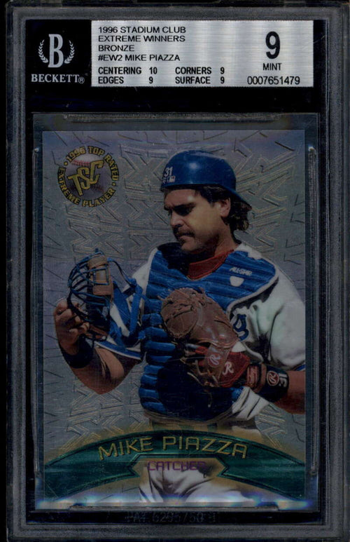 1996 Stadium Club Extreme Winners Silver ew2 Mike Piazza BGS 9 MINT