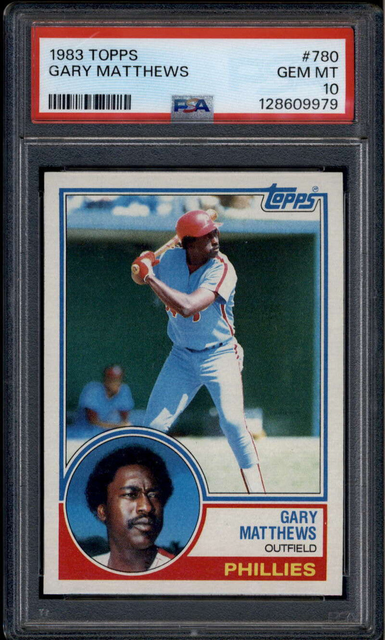 SOLD 185263 1983 Topps 780 Gary Matthews PSA 10 GEM MT 128609979