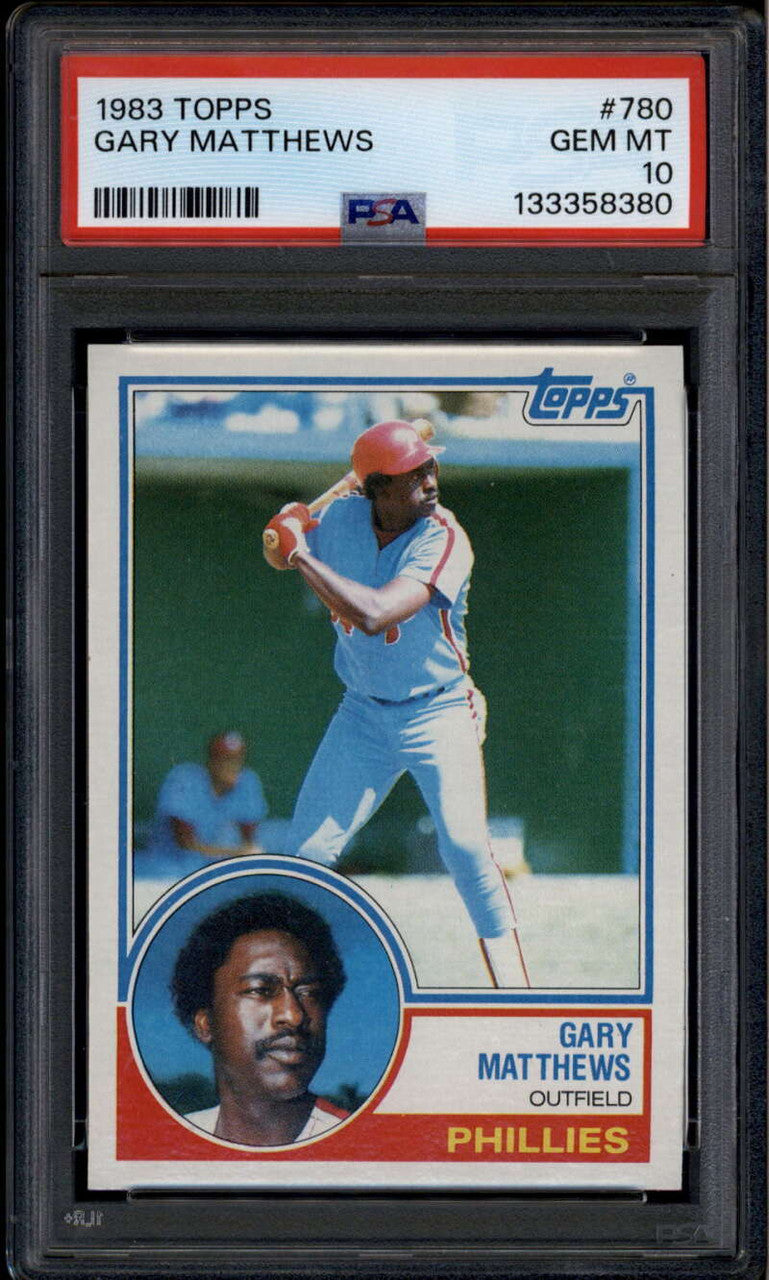 1983 Topps 780 Gary Matthews PSA 10 GEM MT 133358380