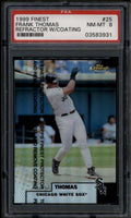 SOLD 185273 1999 Finest Refractor 25 Frank Thomas w/ Coating PSA 8 NM-MT