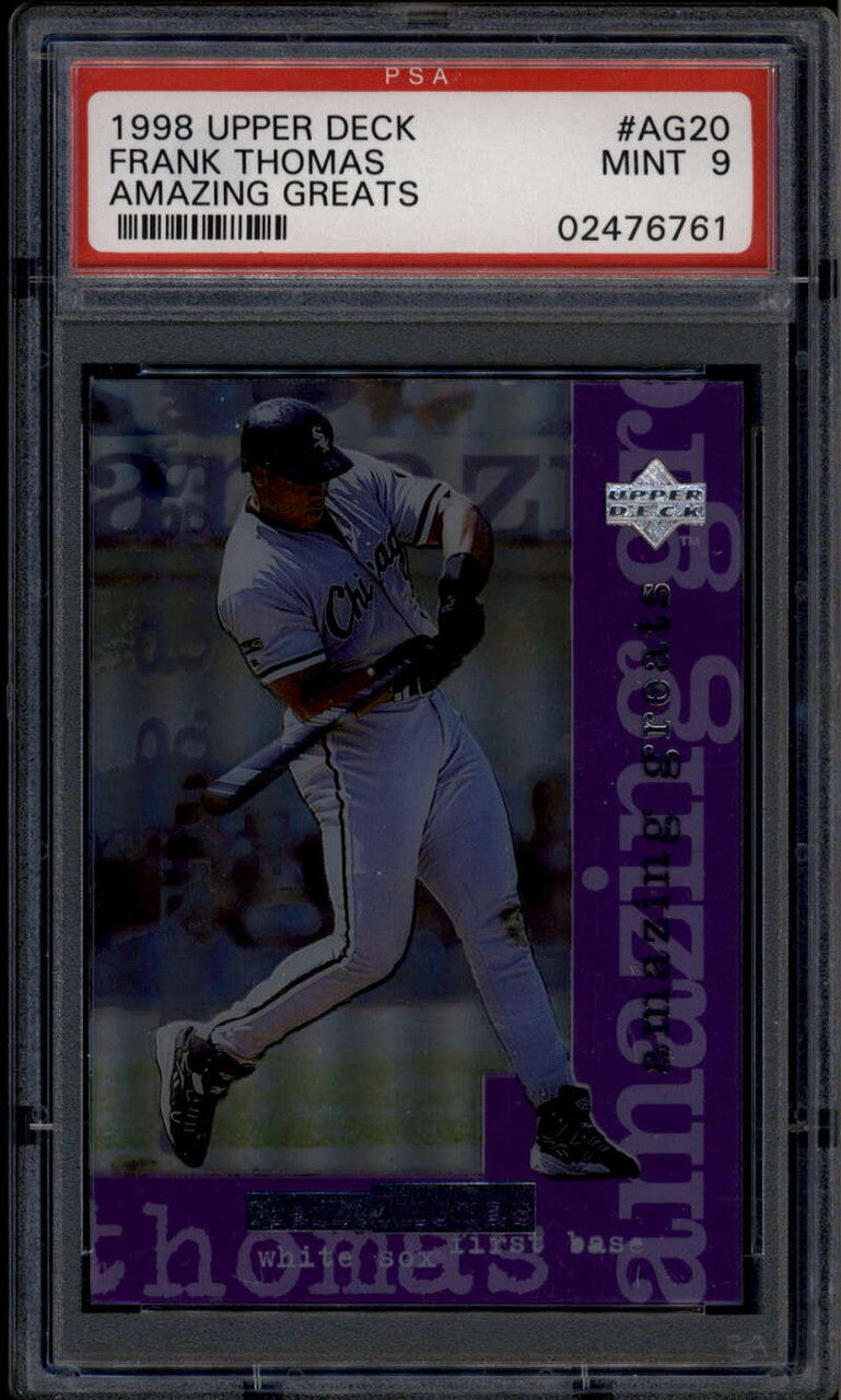 1998 Upper Deck Amazing Greats ag20 Frank Thomas /2000 PSA 9 MINT