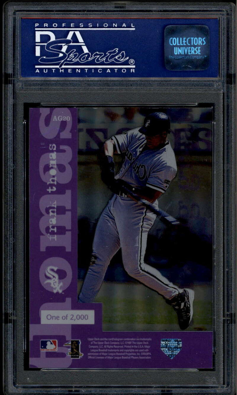 1998 Upper Deck Amazing Greats ag20 Frank Thomas /2000 PSA 9 MINT
