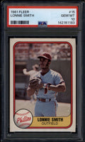 SOLD 185278 1981 Fleer 15 Lonnie Smith PSA 10 GEM MT POP 6