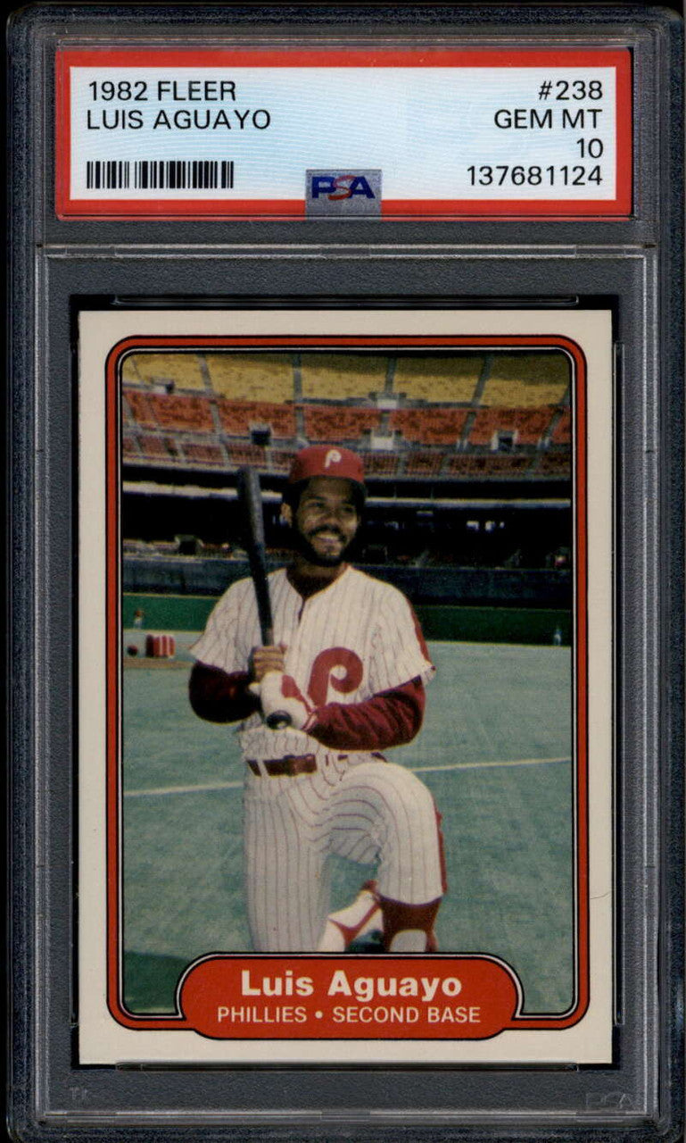 1982 Fleer 238 Luis Aguayo PSA 10 GEM MT POP 5