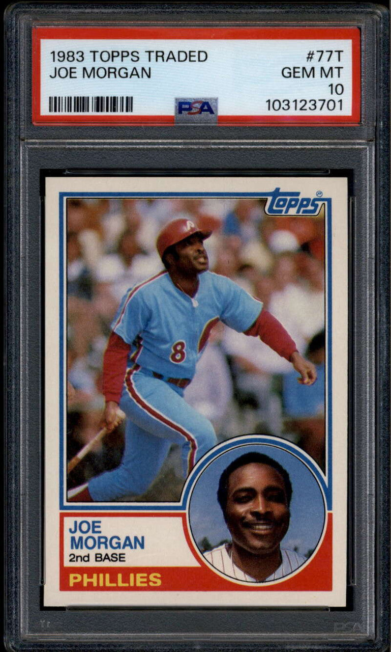 1983 Topps Traded 77t Joe Morgan PSA 10 GEM MT