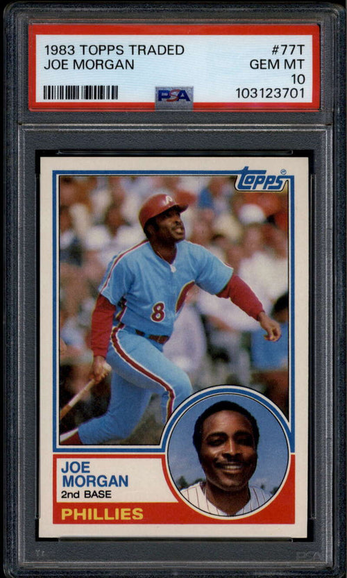 1983 Topps Traded 77t Joe Morgan PSA 10 GEM MT