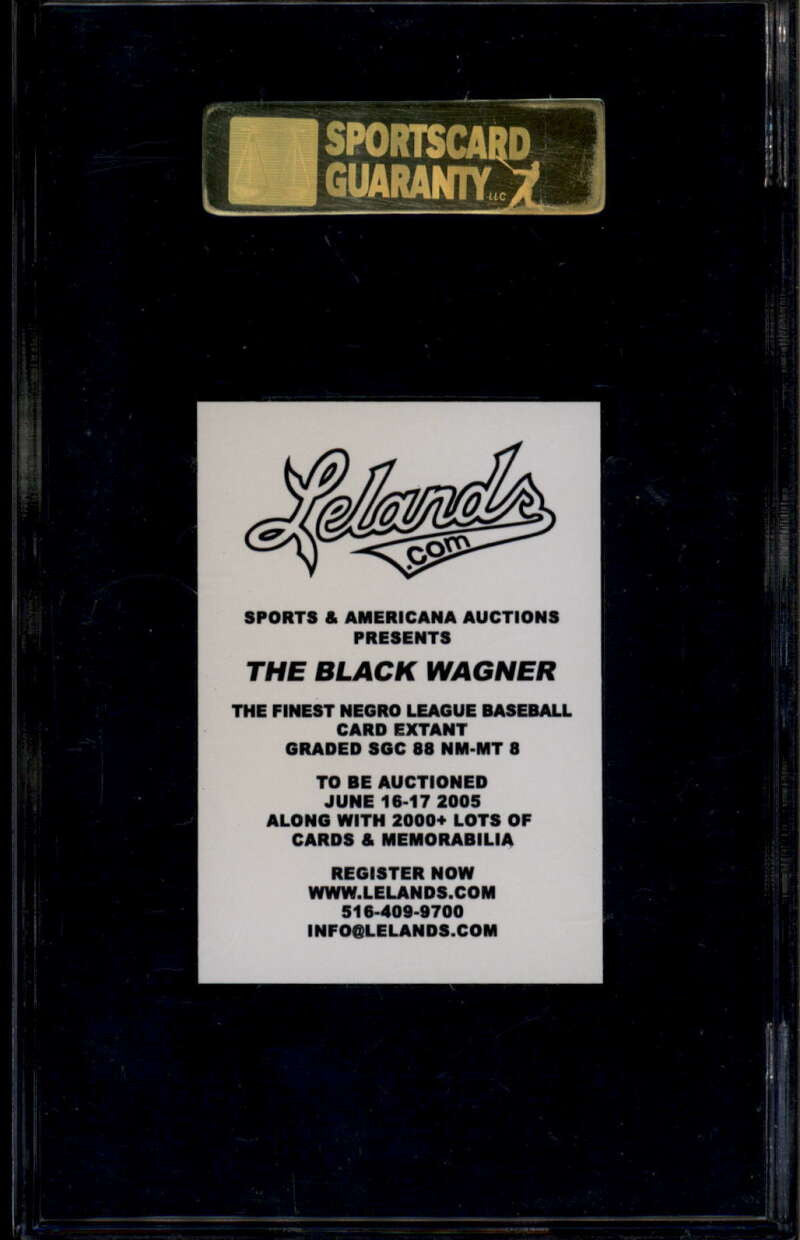 SOLD 185296 2005 Lelands 1950-51 Toleteros Reprint Sample Joshua Josh Gibson SGC SAMPLE