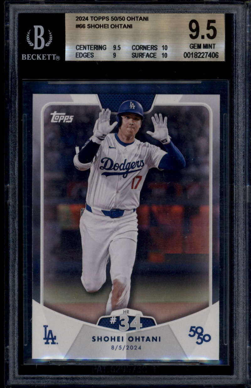 2024 Topps 50/50 Ohtani 66 Shohei Ohtani BGS 9.5 GEM MINT